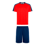 Ensemble sport unisexe polyester 140 g/m² Roly Direct Titan couleur rouge première vue d'usage