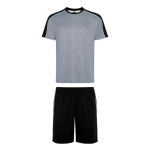 Ensemble sport unisexe polyester 140 g/m² Roly Direct Titan couleur gris première vue d'usage