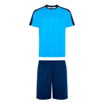 Ensemble sport unisexe polyester 140 g/m² Roly Direct Titan couleur turquoise première vue d'usage