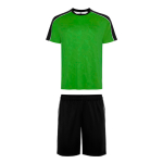 Ensemble sport unisexe polyester 140 g/m² Roly Direct Titan couleur vert tropical première vue d'usage