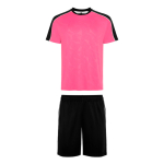 Ensemble sport unisexe polyester 140 g/m² Roly Direct Titan couleur rose pastel première vue d'usage