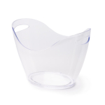 Seau à glace transparent avec poignées en plastique résistant 4 L couleur transparent première vue d'usage