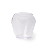 Seau à glace transparent avec poignées en plastique résistant 4 L couleur transparent troisième vue
