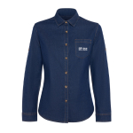 Chemise en jean pour femme, manches longues 210 g/m² Roly Direct Lujan vue principale