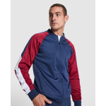 Veste de sport unisexe en polyester, 210 g/m², Roly Direct Gladius couleur grenat première vue d'usage
