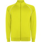 Sweat-shirt de sport unisexe à col montant 210 g/m² Roly Direct Valier couleur jaune fluorescent première vue d'usage