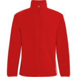 Veste polaire unisexe à col montant 300 g/m² Roly Direct New Artic couleur rouge première vue d'usage