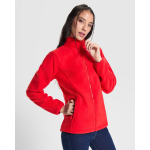 Veste polaire femme à fermeture éclair 300 g/m² Roly Direct New Artic couleur rouge vue détaillée 1
