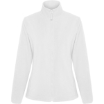 Veste polaire femme à fermeture éclair 300 g/m² Roly Direct New Artic couleur blanc première vue d'usage