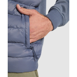 Veste unisexe matelassée à fermeture éclair 90 g/m² Roly Direct Vivaro couleur gris taupe vue détaillée 4