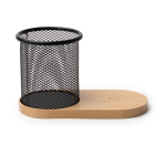 Stylo multifonction avec charge sans fil 15 W et bambou couleur naturel deuxième vue