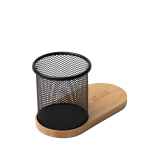 Stylo multifonction avec charge sans fil 15 W et bambou vue principale