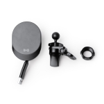 Chargeur sans fil pour voiture avec câble rétractable Type C 15 W couleur noir vue détaillée 1