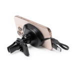 Chargeur sans fil pour voiture avec câble rétractable Type C 15 W couleur noir vue détaillée 2