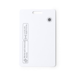 Carte localisatrice anti-perte résistante à l’eau et rechargeable couleur blanc deuxième vue