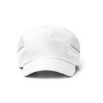 Casquette de sport, maille latérale et bande réfléchissante 100 g/m² couleur blanc deuxième vue