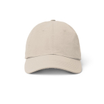 Casquette en nylon à 6 panneaux, œillets et bande anti-transpiration couleur beige deuxième vue