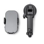 Support voiture smartphone chargeur sans fil 15 W réglable couleur noir vue détaillée 1