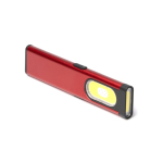 Lampe torche double ultra-plate avec aimant et clip, 3 intensités couleur rouge première vue d'usage