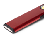 Lampe torche double ultra-plate avec aimant et clip, 3 intensités couleur rouge vue détaillée 2