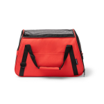 Sac à dos en RPET pour animaux avec grille et base renforcée couleur rouge