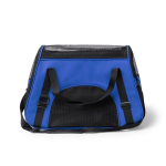 Sac à dos en RPET pour animaux avec grille et base renforcée couleur bleu roi deuxième vue