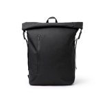 Sac à dos en plastique recyclé, déperlant, pour ordinateur 15” couleur noir deuxième vue