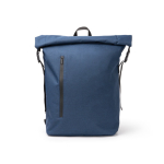 Sac à dos en plastique recyclé, déperlant, pour ordinateur 15” couleur bleu marine deuxième vue
