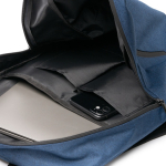 Sac à dos imperméable et déperlant pour ordinateur portable 15” couleur bleu marine vue détaillée 1