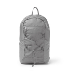 Sac à dos de sport avec poches en filet et cordons élastiques couleur gris deuxième vue