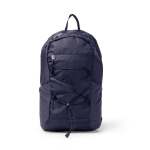 Sac à dos de sport avec poches en filet et cordons élastiques couleur bleu marine deuxième vue