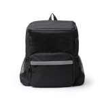 Sac à dos glacière en plastique recyclé avec intérieur isotherme 22 L couleur noir mat deuxième vue