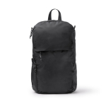 Sac à dos écologique déperlant avec poches et fermeture éclair 9” couleur noir deuxième vue