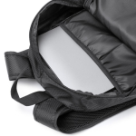Sac à dos écologique déperlant avec poches et fermeture éclair 9” couleur noir vue détaillée 2