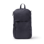 Sac à dos écologique déperlant avec poches et fermeture éclair 9” couleur bleu marine deuxième vue