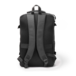 Sac à dos sport pour ordinateur portable avec poches multiples 17” couleur noir vue détaillée 2