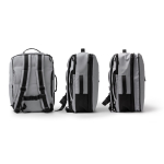 Sac à dos de voyage avec compartiment antivol et maille 12” couleur gris vue détaillée 2
