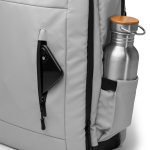 Sac à dos de voyage avec compartiment antivol et maille 12” couleur gris vue détaillée 4