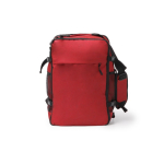 Sac à dos de voyage grande capacité avec ouverture à 180° pour PC 15” couleur rouge deuxième vue