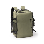 Sac à dos de voyage grande capacité avec ouverture à 180° pour PC 15” couleur vert foncé première vue d'usage