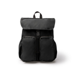 Sac à dos en nylon avec grand compartiment et fermeture cordon PC 15” couleur noir deuxième vue