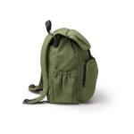 Sac à dos en nylon avec grand compartiment et fermeture cordon PC 15” couleur vert foncé troisième vue