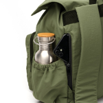 Sac à dos en nylon avec grand compartiment et fermeture cordon PC 15” couleur vert foncé vue détaillée 1