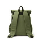 Sac à dos en nylon avec grand compartiment et fermeture cordon PC 15” couleur vert foncé vue détaillée 4
