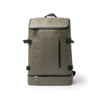 Sac à dos isotherme en cuir synthétique avec intérieur isotherme couleur vert foncé deuxième vue