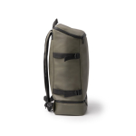 Sac à dos isotherme en cuir synthétique avec intérieur isotherme couleur vert foncé troisième vue