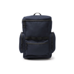 Sac à dos écologique avec ouverture supérieure et poche frontale 12” couleur bleu marine deuxième vue