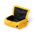 Sac à dos convertible de voyage en similicuir et polyester couleur rouge vue détaillée 1