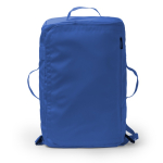 Sac à dos convertible de voyage en similicuir et polyester couleur bleu roi deuxième vue