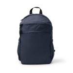 Sac à dos en nylon avec poches latérales pour bouteilles 10” couleur bleu marine deuxième vue